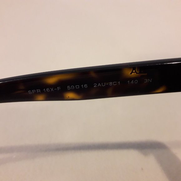 Prada Women's Sunglasses SPR 16X-F 59 16X-F 59 16 2AU-8C1 140 3N Havana Brown - Picture 8 of 16